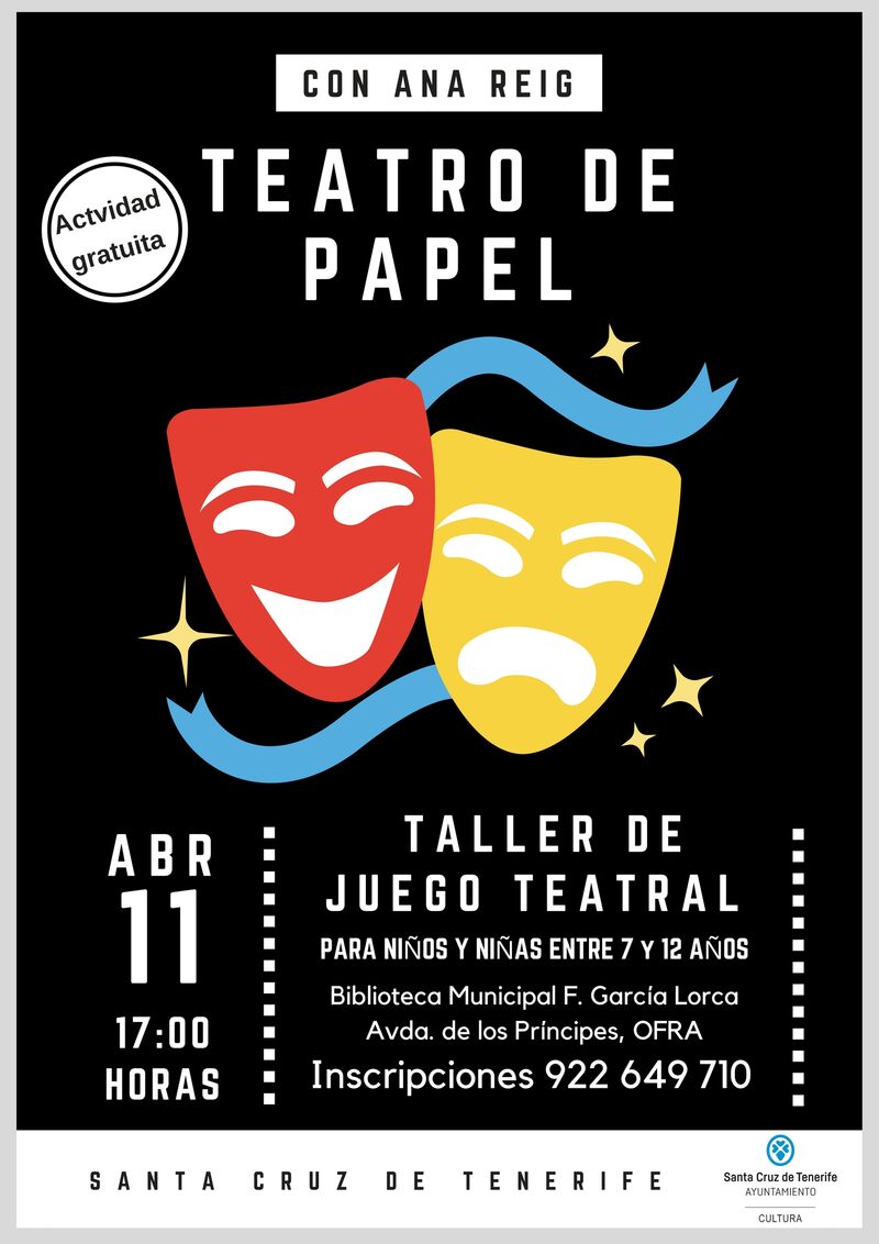 Cartel promocional del programa 'Teatro de papel'.